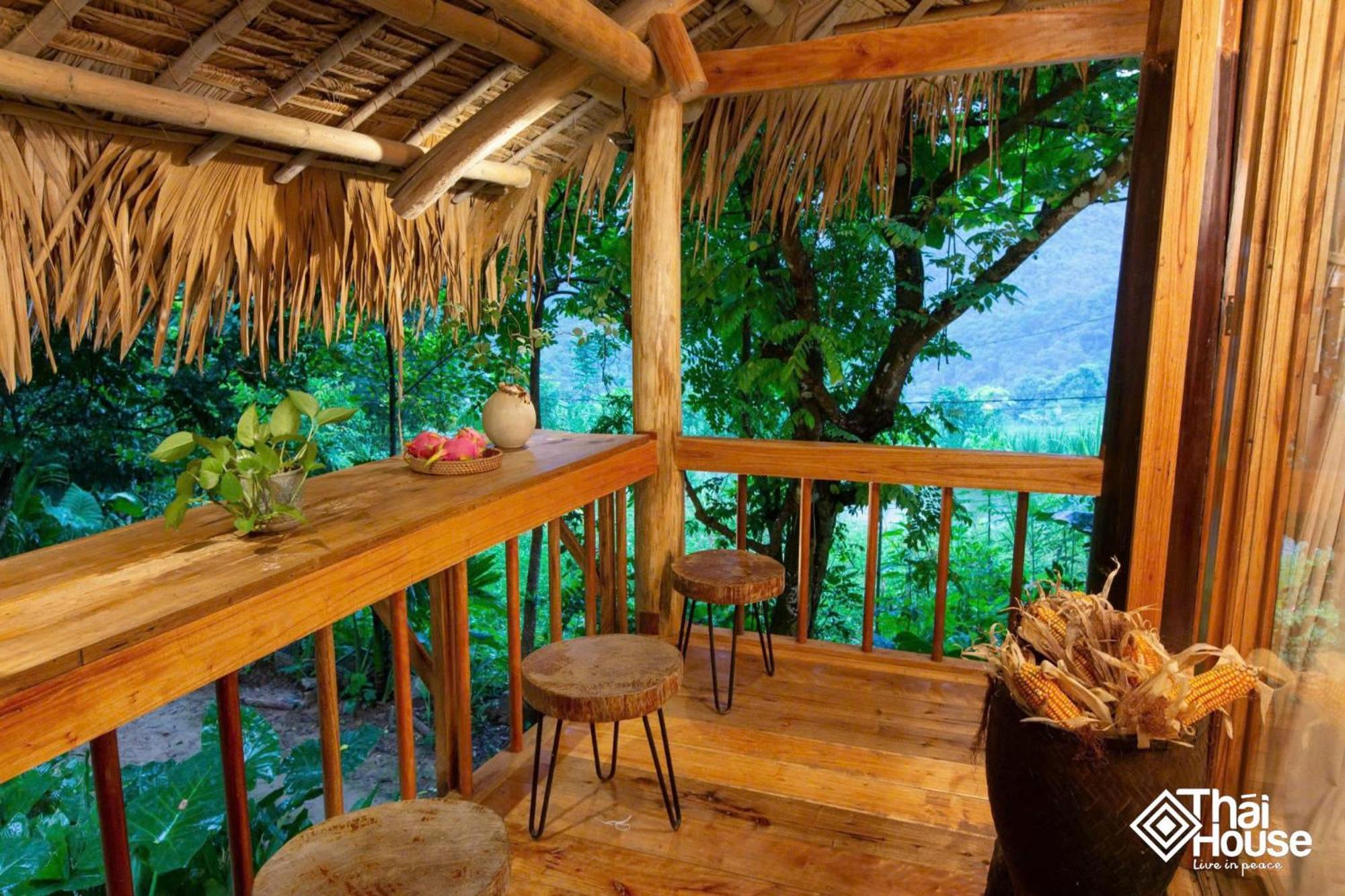 Thai House Pu Luong - Century Old Stilt House With Terrace Views Huong Ba Thuoc Εξωτερικό φωτογραφία