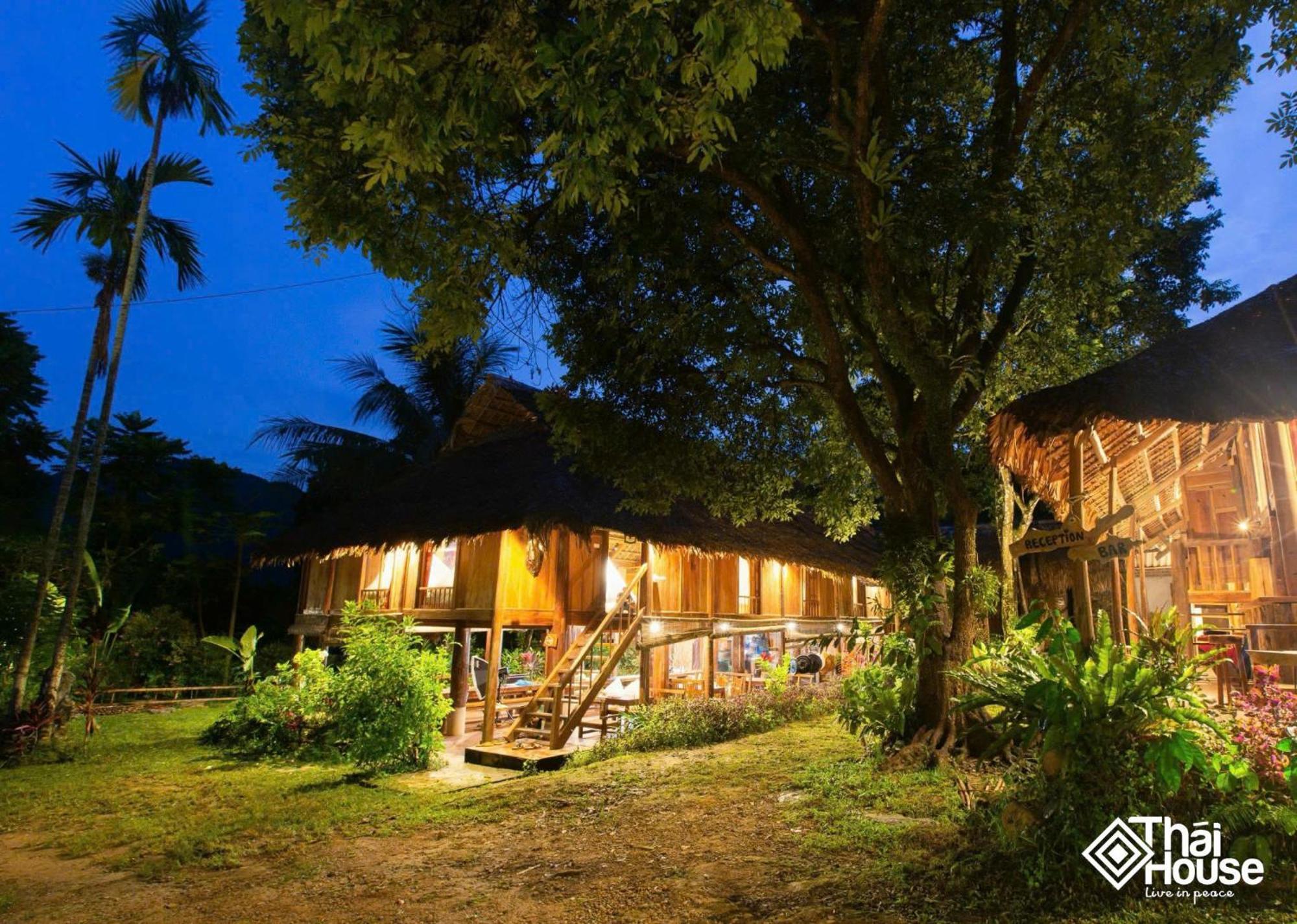 Thai House Pu Luong - Century Old Stilt House With Terrace Views Huong Ba Thuoc Εξωτερικό φωτογραφία